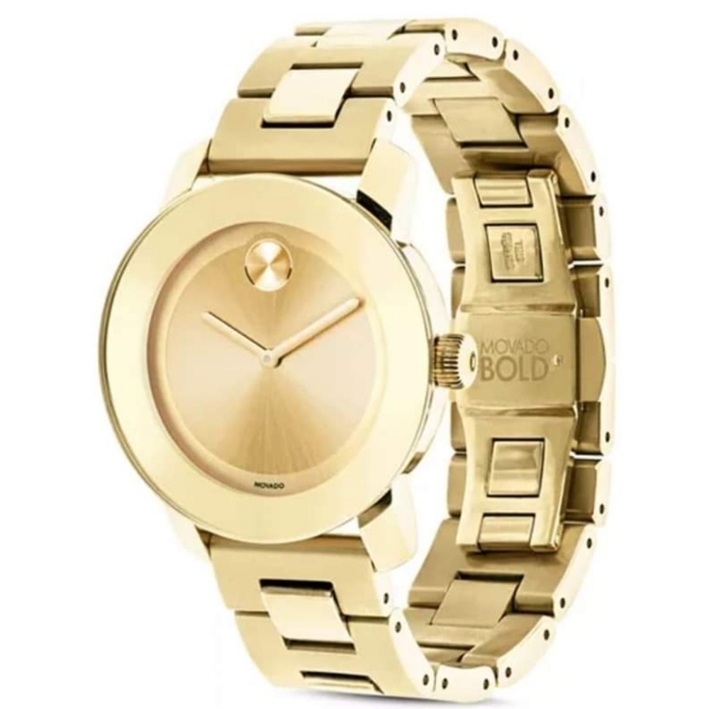 Movado Bold Watch - Medium (36mm) - Yellow Gold Plated Stainless Steel - Unisex